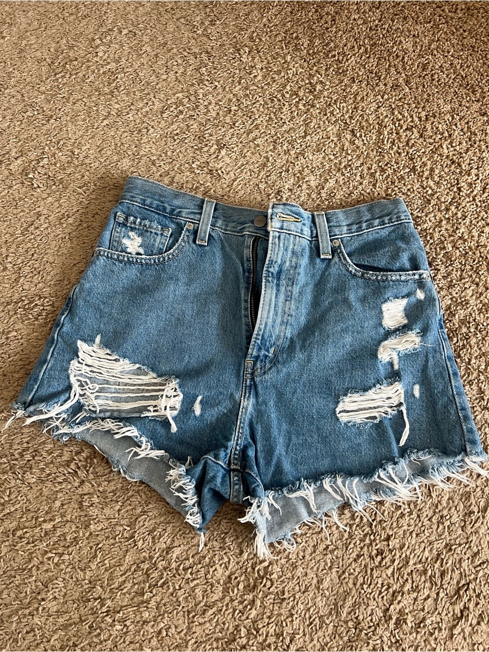 Levi’s High-Waist Denim Shorts